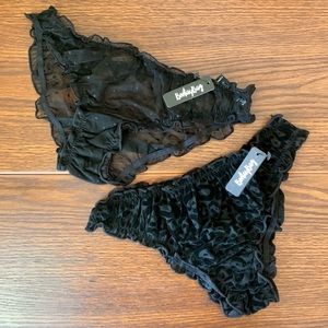 NWT Bootay Bag Leopard Print Polka Dot Panties